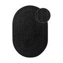 Čierny obojstranný/ručne tkaný jutový koberec 160x230 cm Braided – Hanse Home