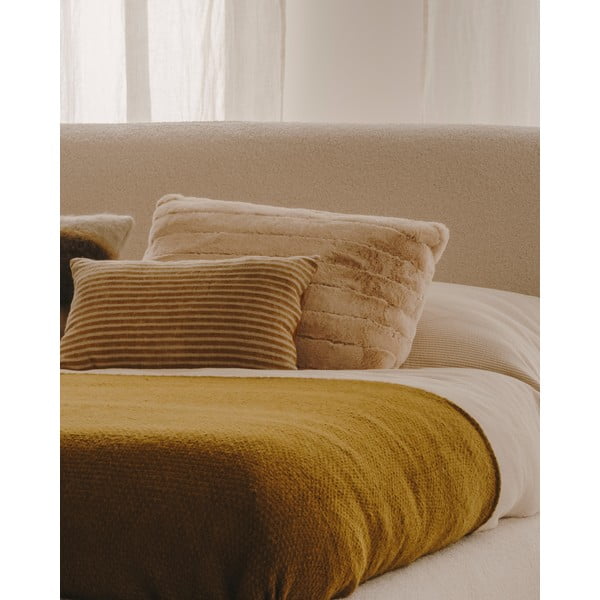 Pletená deka z vlny a zmesi vlákien 130x170 cm Melany – Kave Home-image-2