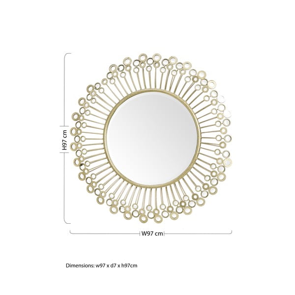 Nástenné zrkadlo ø 97 cm – Premier Housewares-image-2