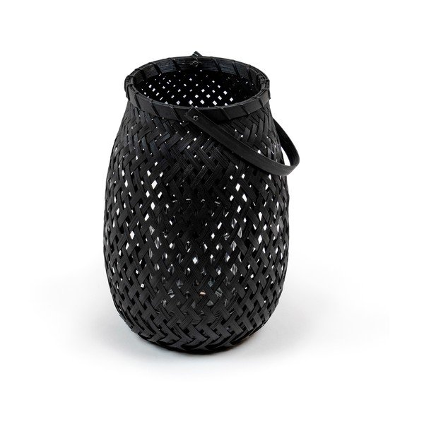 Čierny bambusový lampáš Compactor Bamboo Lantern, ⌀ 18 cm-image-4