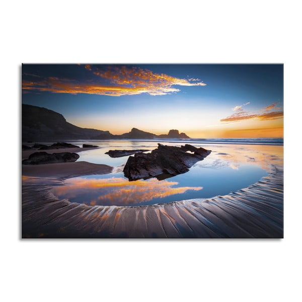 Obraz Styler Glasspik Views Ocean Sunset, 80 × 120 cm