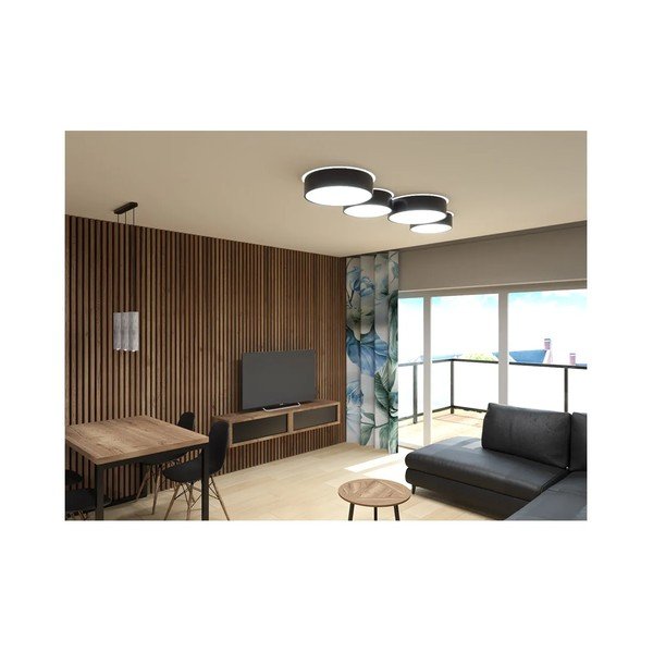 Čierne stropné svietidlo Sollux Atis-image-1