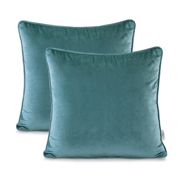 Sada 2 obliečok na vankúše AmeliaHome Nancy LightBlue, 45 x 45 cm-image-2