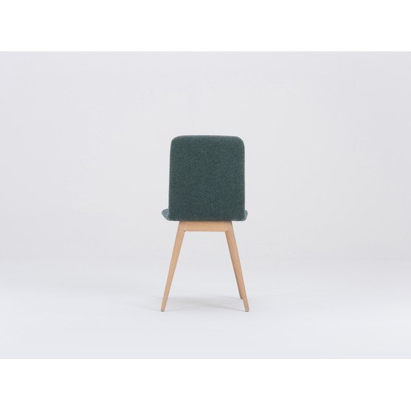 Zelená jedálenská stolička s podnožím z dubového dreva Gazzda Ena-image-4