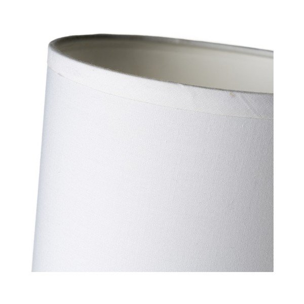 Sklenená stolová lampa s textilným tienidlom (výška 29 cm) – Casa Selección-image-2