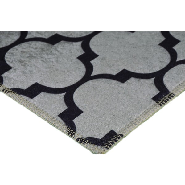 Sivý prateľný koberec 80x50 cm - Vitaus-image-2