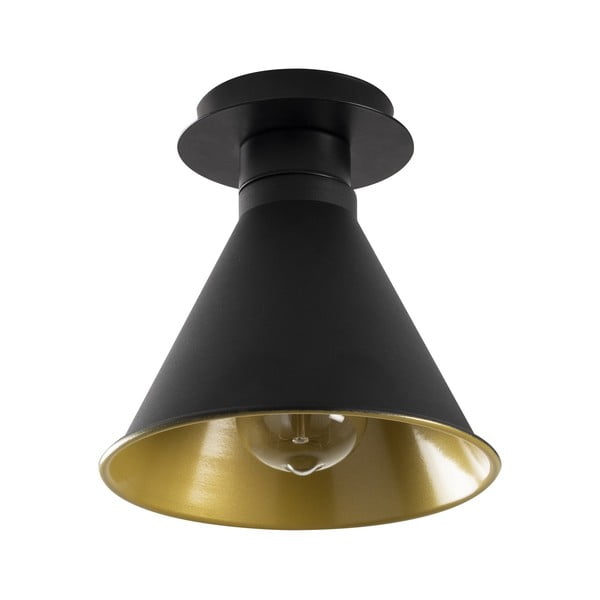 Čierne/v zlatej farbe stropné svietidlo s kovovým tienidlom ø 20 cm Tramino – Opviq lights-image-2