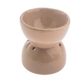 Béžová keramická arómolampa Dakls, výška 11,5 cm