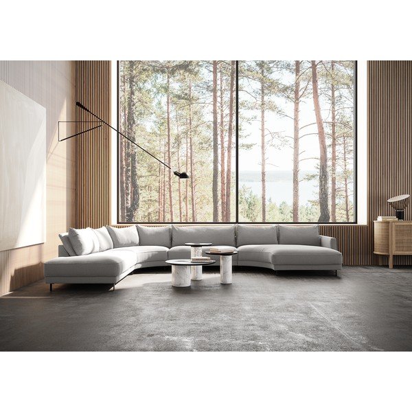 Svetlosivá rohová pohovka (do tvaru "U") Samba – Furninova -image-1