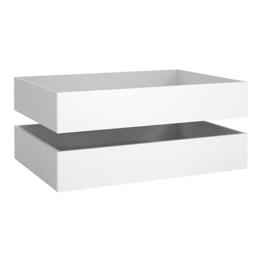 Biele zásuvky pod posteľ v súprave 2 ks 90x190/140x190 cm Naia – Tvilum