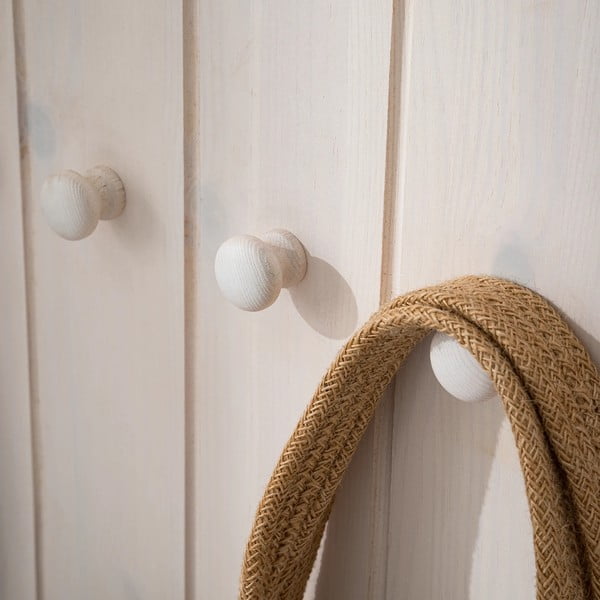 Biela predsieňová zostava z borovicového dreva 60x120x25 cm Anita – Støraa-image-4