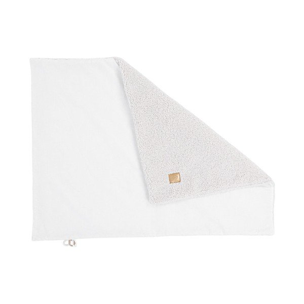 Biela detská deka s baránkom 100x77 cm – Meowbaby-image-1