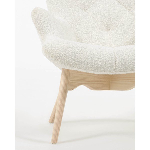 Biele kreslo Kody - Kave Home-image-1