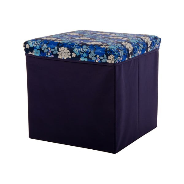 Veľká úložná krabica Puff Blue, 38x38 cm