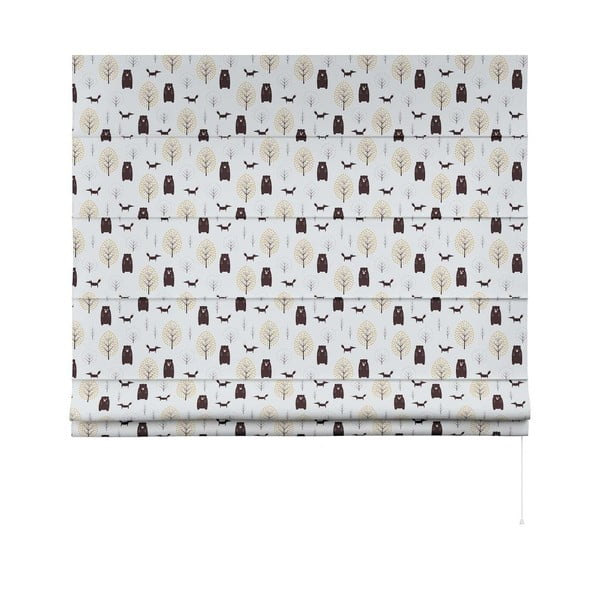 Bielo-hnedá detská roleta 170x160 cm Magic - Yellow Tipi-image-3