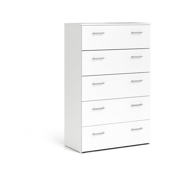 Biela vysoká komoda 74x115 cm Space – Tvilum-image-3