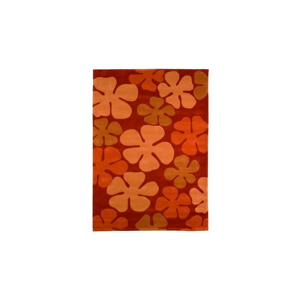 Ručne tkaný koberec Calypso, 140x200 cm, oranžový