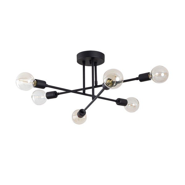 Čierne stropné svietidlo 64x64 cm Flower – Opviq lights