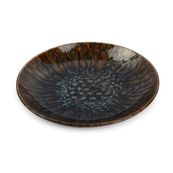 Hnedý hlboký  porcelánový tanier ø 26 cm Resto – BonBistro