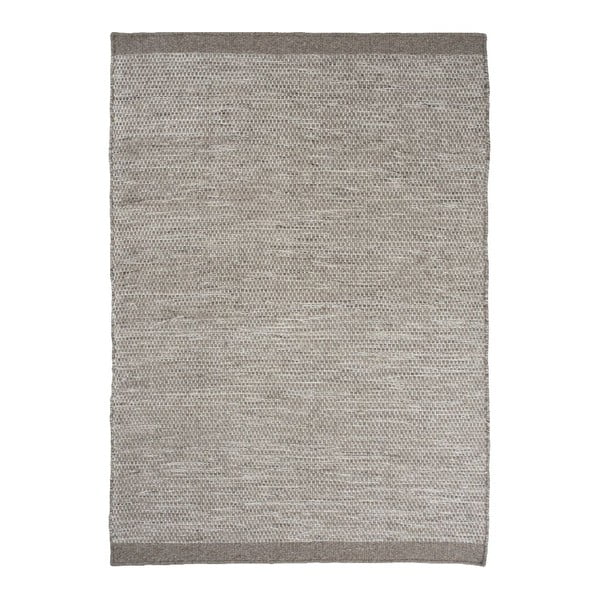 Vlnený koberec Asko, 170x240 cm, svetlosivý