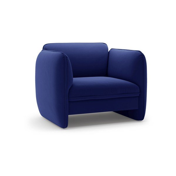 Modré zamatové kreslo Georgia – Micadoni 