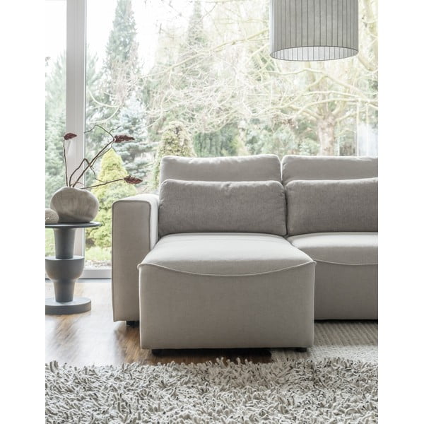 Krémovobiela rozkladacia rohová pohovka (do "U") Homely Tommy – Miuform-image-4