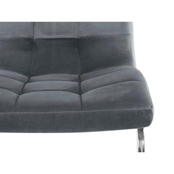 Sivé zamatové jedálenské stoličky v súprave 2 ks Lola – Støraa-image-4