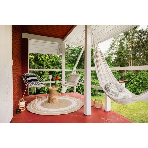 Okrúhly vonkajší koberec v prírodnej farbe ø 150 cm - NORTHRUGS-image-2