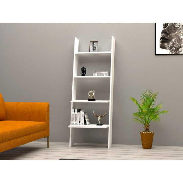 Biely regál 56x150 cm Solid – Kalune Design-image-1