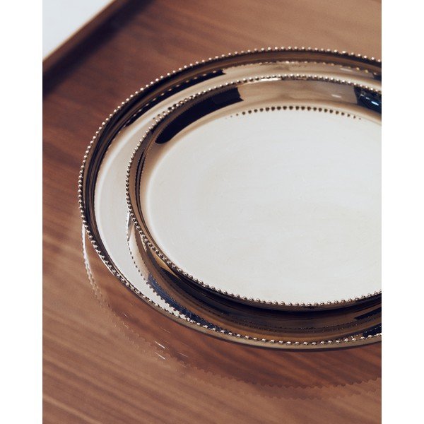 Servírovacia tácka z nehrdzavejúcej ocele ø 35,5 cm Nirela – Kave Home-image-1