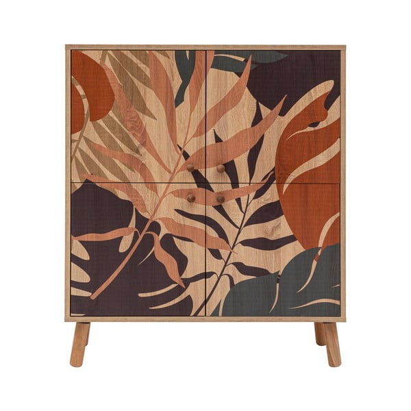 Skrinka v dekore duba v prírodnej farbe 95x111 cm Multilux – Kalune Design