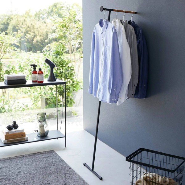 Čierny kovový nástenný vešiak 38,5 cm Tower – YAMAZAKI-image-2