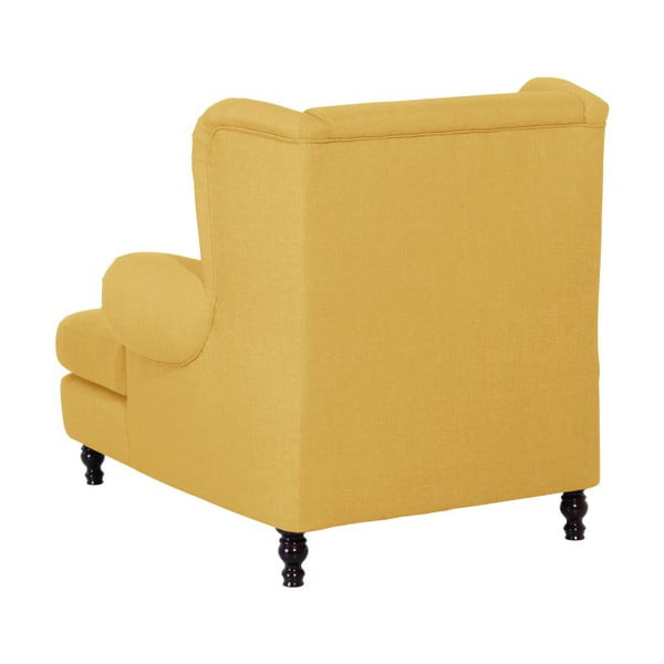 Žlté kreslo ušiak Max Winzer Mareille Yellow-image-1