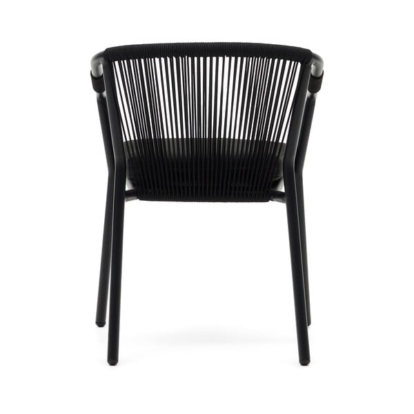 Čierna kovová záhradná stolička Xelida - Kave Home-image-4