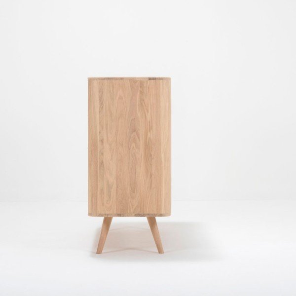 Komoda so zásuvkami z dubového dreva Gazzda Ena Two, 120 × 42 × 90 cm-image-4