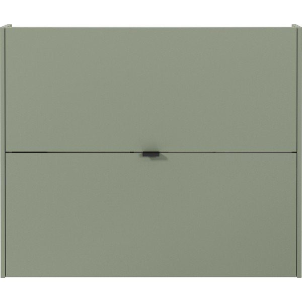 Sivozelená výklopná/závesná skrinka na topánky v dekore duba 100x83x18 cm Ameca – Germania-image-2