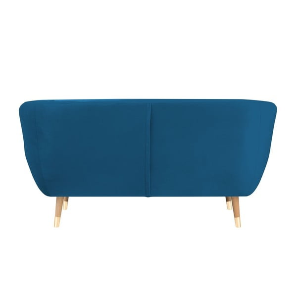 Modrá zamatová pohovka Mazzini Sofas Benito, 158 cm-image-4