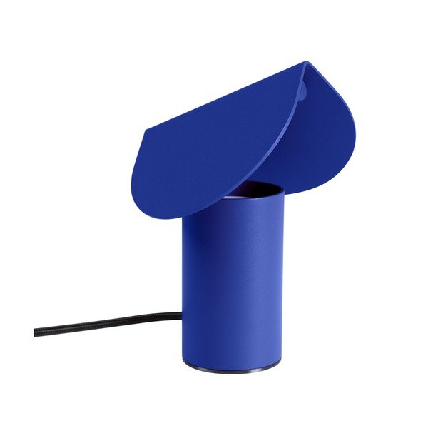 Tmavomodrá hliníková LED stolová lampa (výška  15 cm) BISCUIT – Thoro