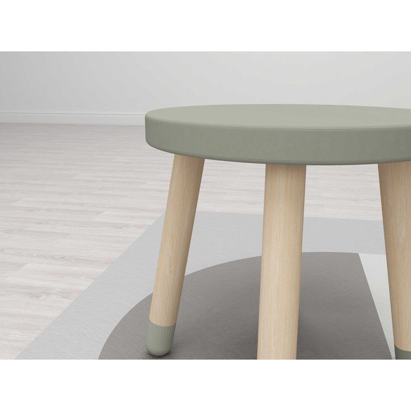Svetlozelená detská stolička Flexa Dots, ø 30 cm-image-3