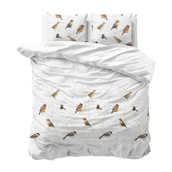 Bavlnené obliečky na dvojlôžko Sleeptime Birdy, 240 × 220 cm