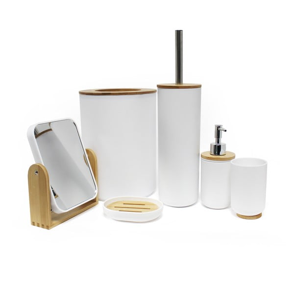 Biela plastová nádobka na mydlo Smart – douceur d'intérieur-image-1