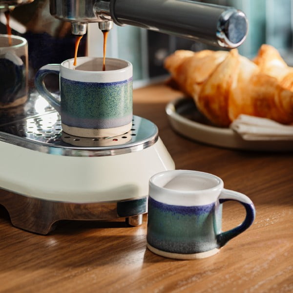 Tmavomodré hrnčeky v súprave 2 ks na espresso z kameniny 80 ml Marlow – Sass & Belle-image-2