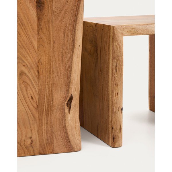 Odkladacie stolíky v súprave 2 ks z masívu akácie 40x50 cm Lomiri – Kave Home-image-4