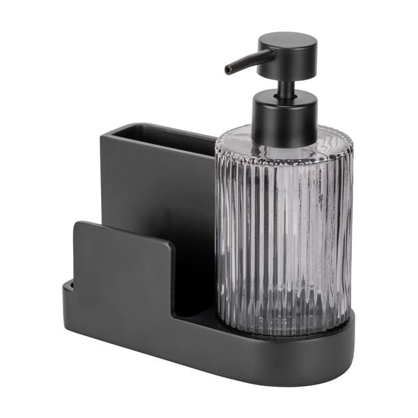 Čierny polyresinový stojan na umývacie prostriedky Pina – Wenko