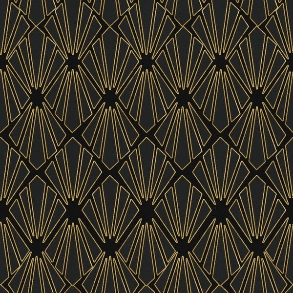 Tapeta Global Art Production Gold Geometry, 52 x 300 cm (3 rolky)