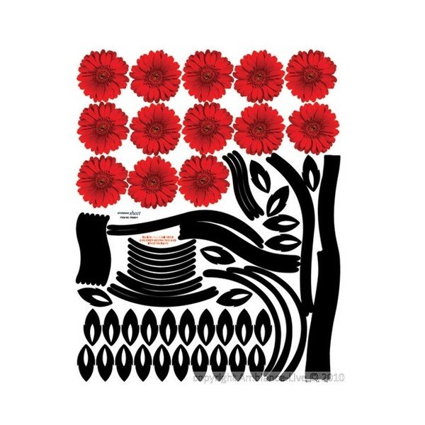 Samolepka Fanastick Red Gerbera Tree-image-2