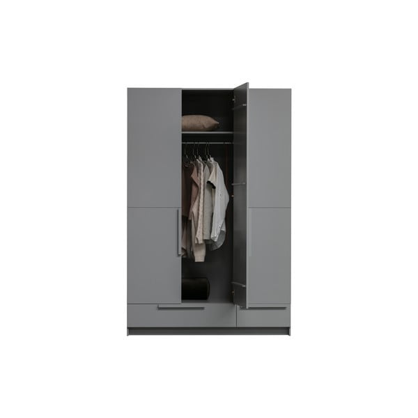 Sivá modulárna skriňa z borovicového dreva 142x215 cm Pure – WOOOD-image-4