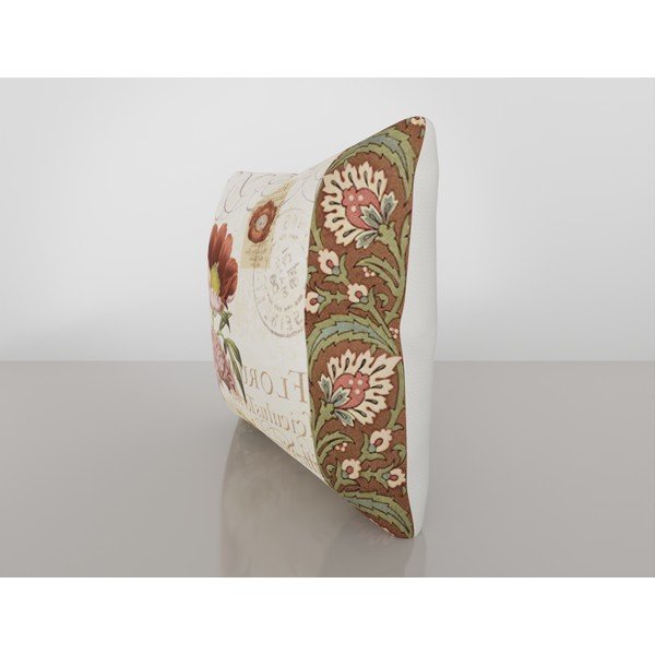 Obliečka na vankúš Vitaus Maseto Flowers Rusto Dos, 43 × 43 cm-image-2