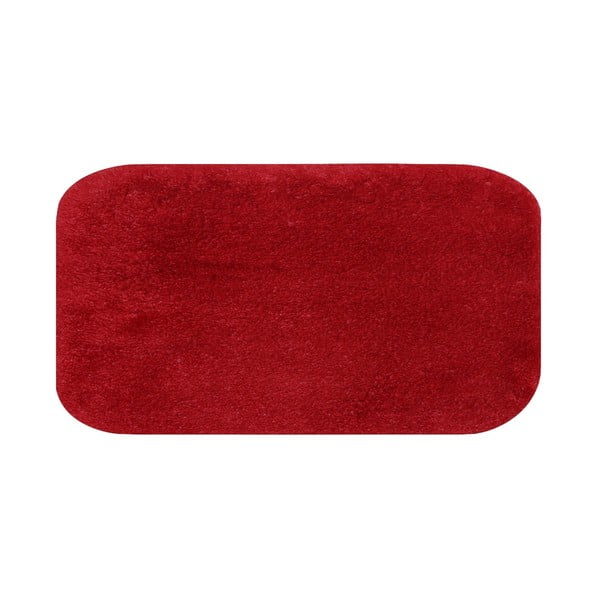 Červená kúpeľňová predložka Confetti Miami, 67 × 120 cm
