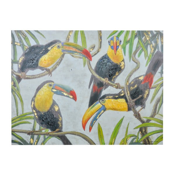 Obraz s motívom tukanov Dino Bianchi, 90 x 120 cm
